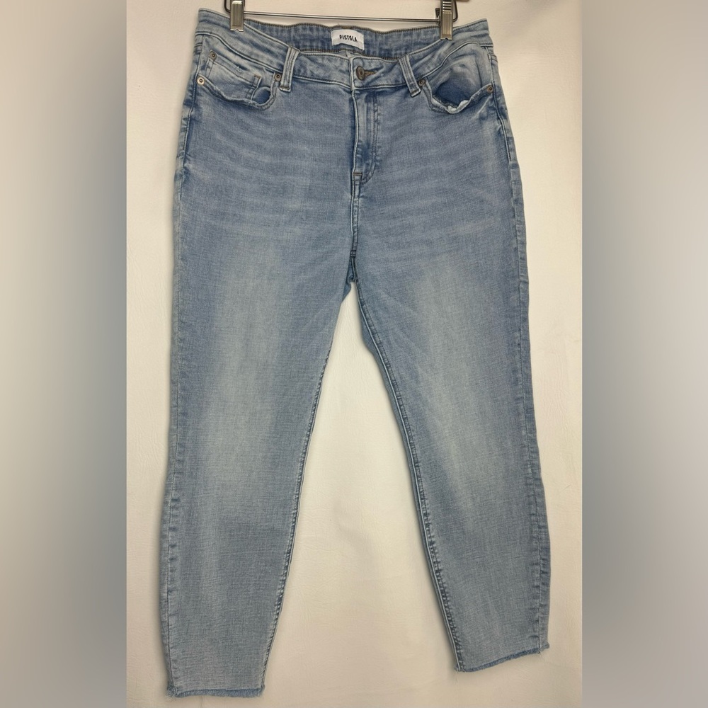 Pistola Denim Blue Women's Jeans skinny leg distressed 32